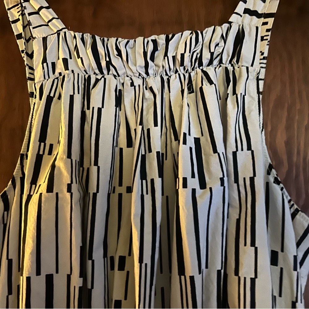 Anthropologie Navy and Cream Bubble Maxi Dress - Picture 9 of 9
